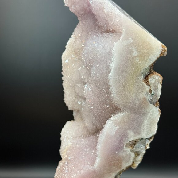 Pink Amethyst Sugar Druzy Raw Specimen on Stand Crystal 1029g Natural Earth Stat - Picture 3 of 10